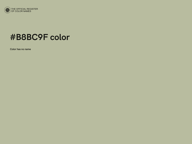 #B8BC9F color image