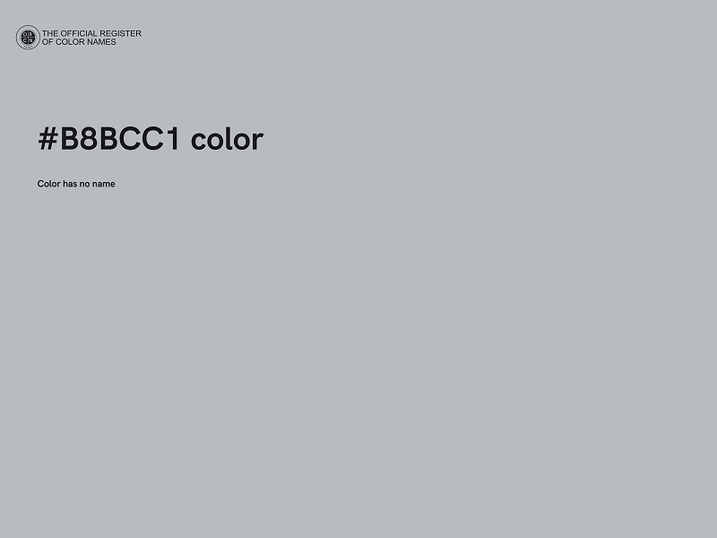 #B8BCC1 color image