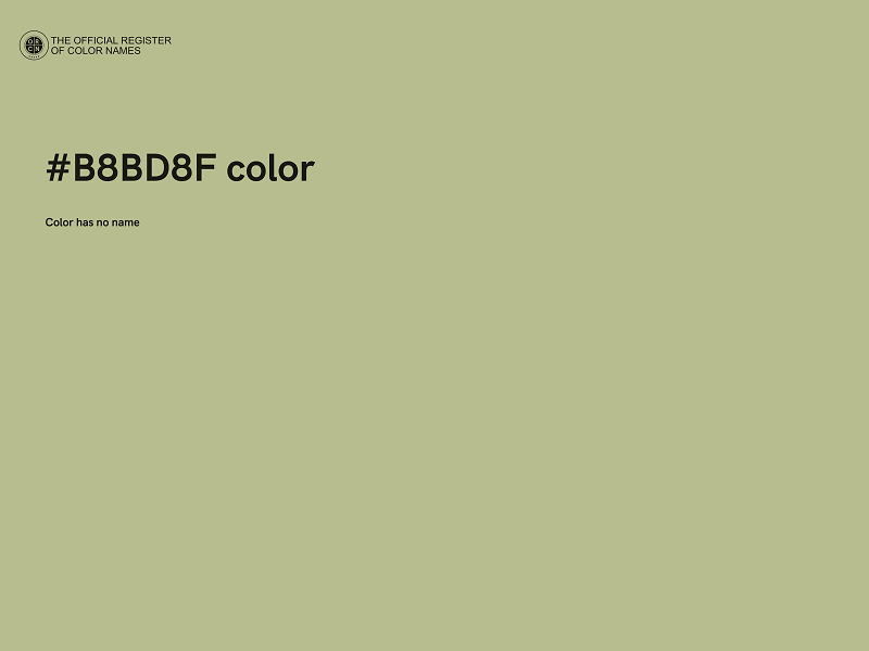 #B8BD8F color image