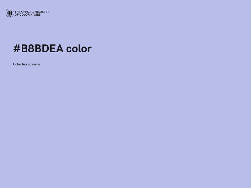 #B8BDEA color image