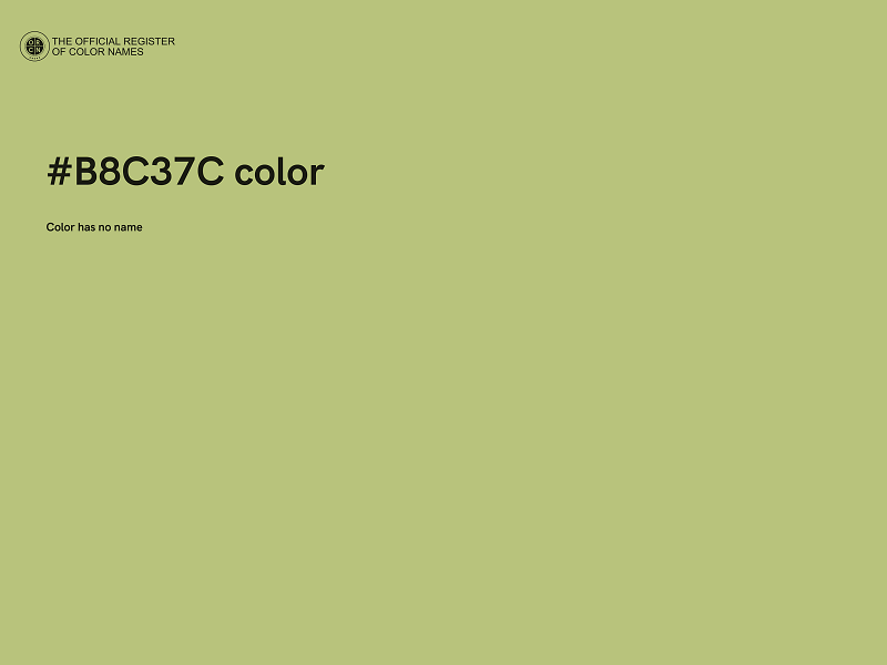 #B8C37C color image