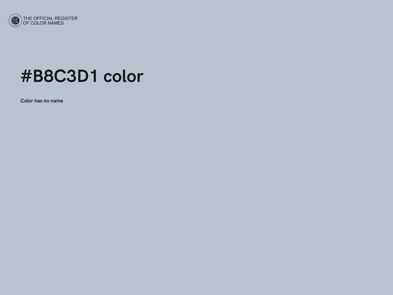 #B8C3D1 color image