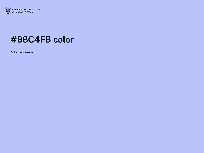 #B8C4FB color image