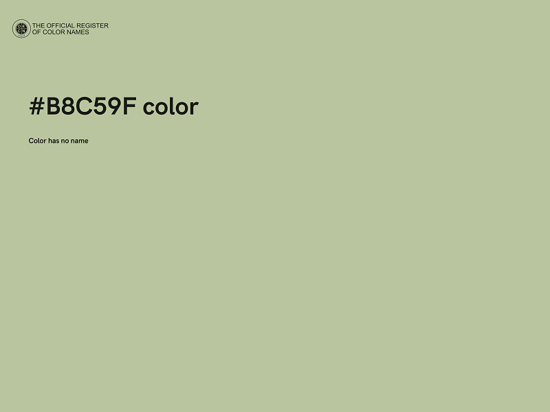 #B8C59F color image