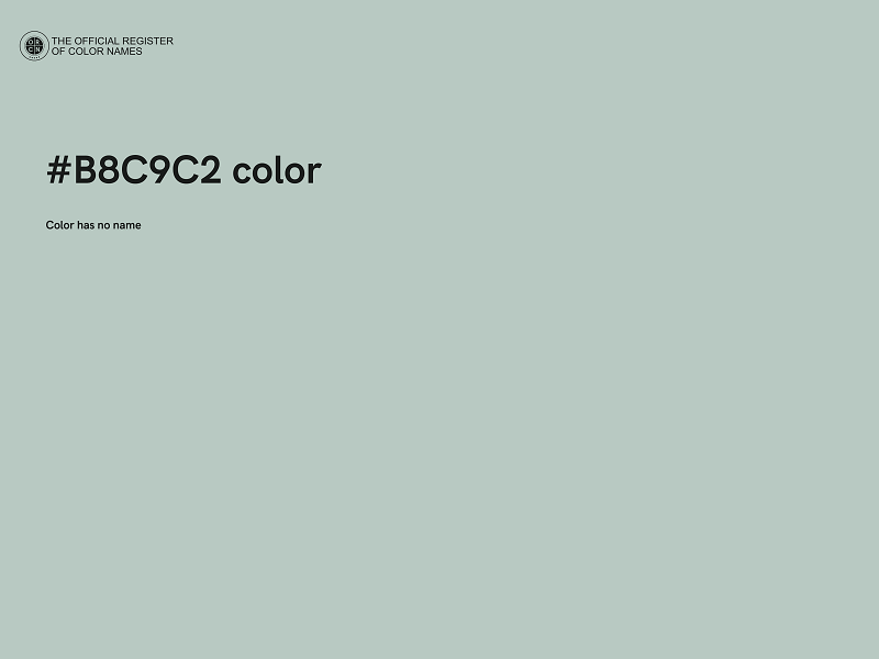 #B8C9C2 color image