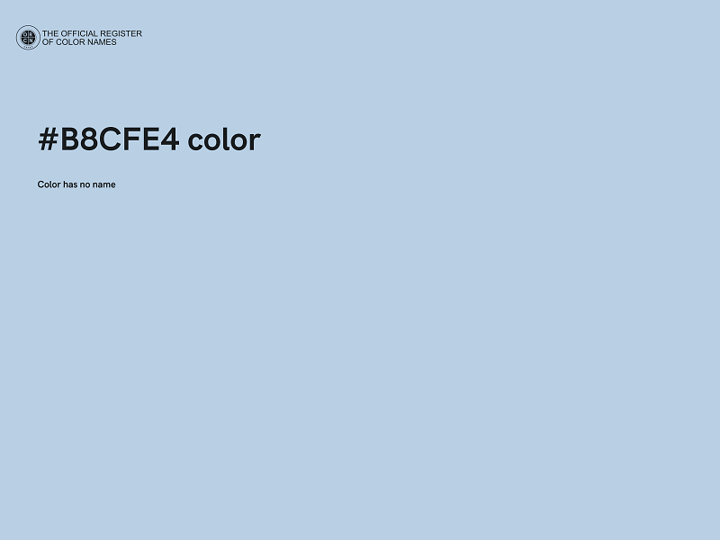 #B8CFE4 color image