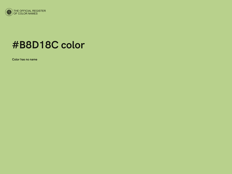 #B8D18C color image