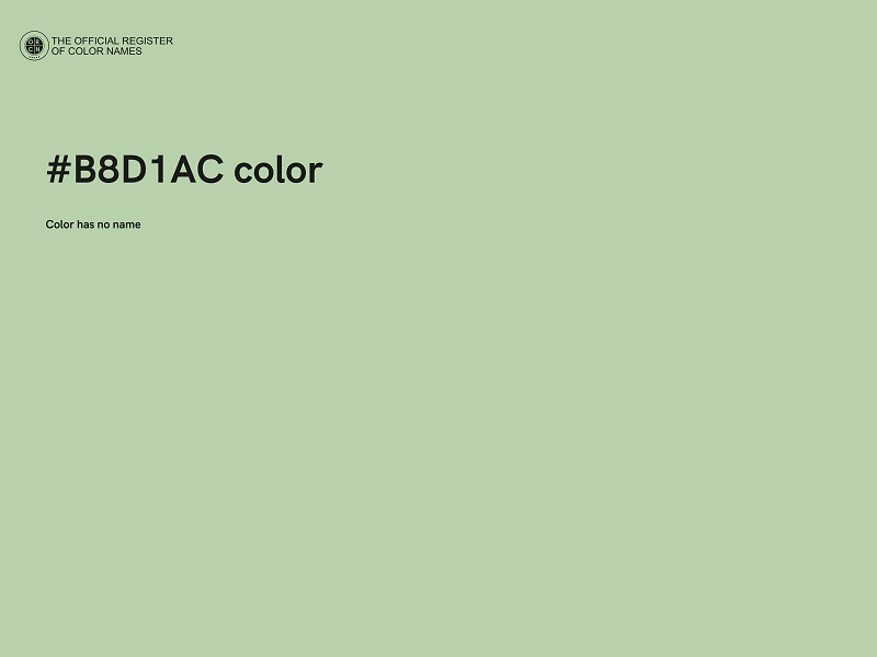 #B8D1AC color image