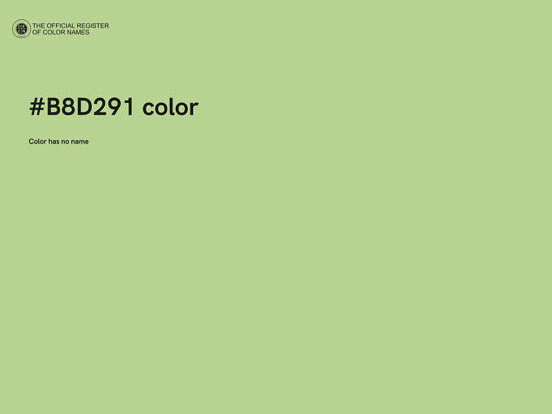 #B8D291 color image