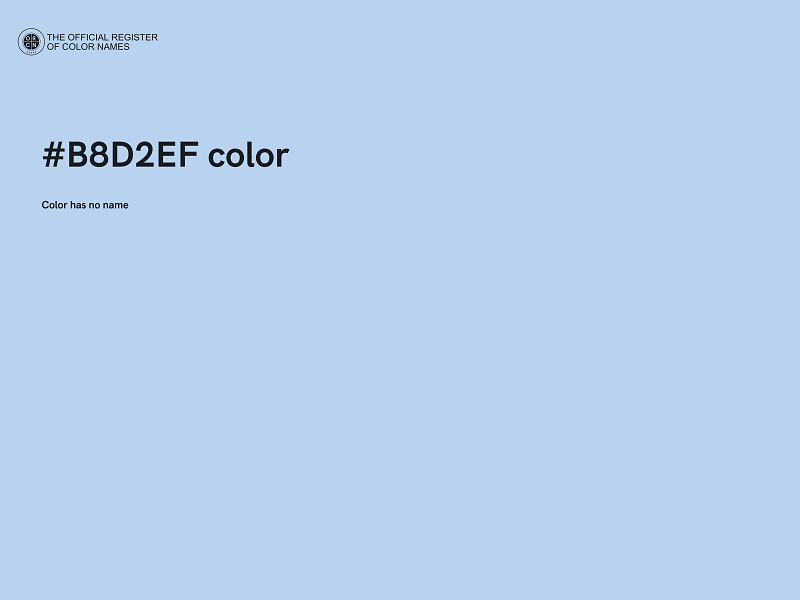 #B8D2EF color image