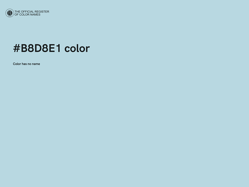 #B8D8E1 color image