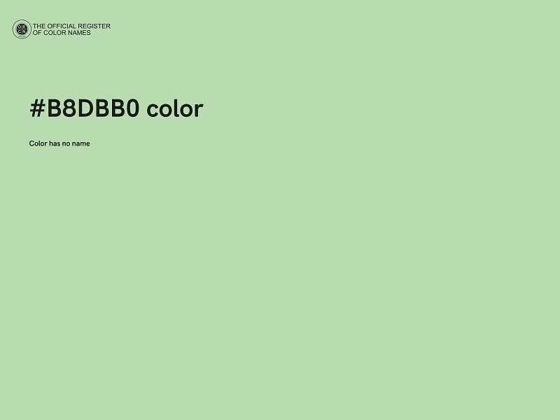 #B8DBB0 color image