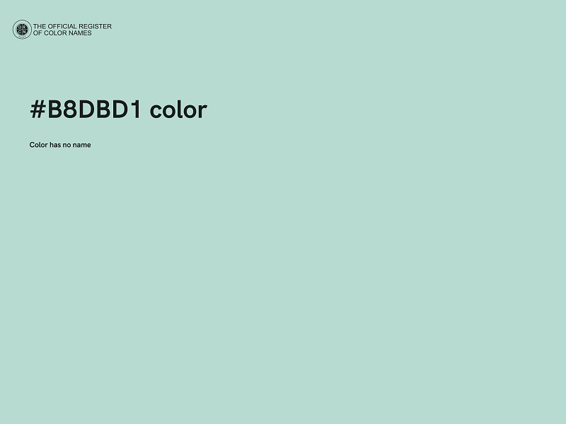 #B8DBD1 color image