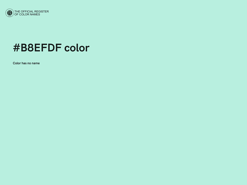 #B8EFDF color image