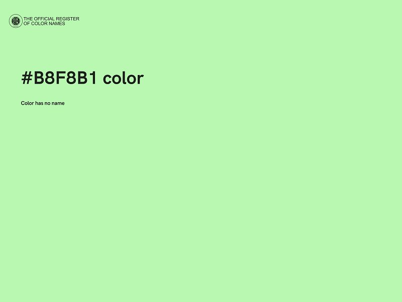 #B8F8B1 color image