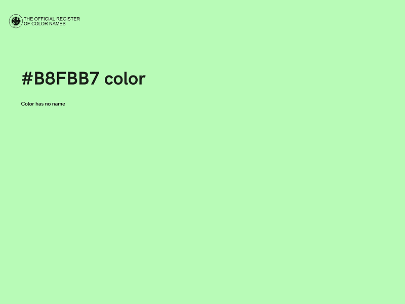 #B8FBB7 color image