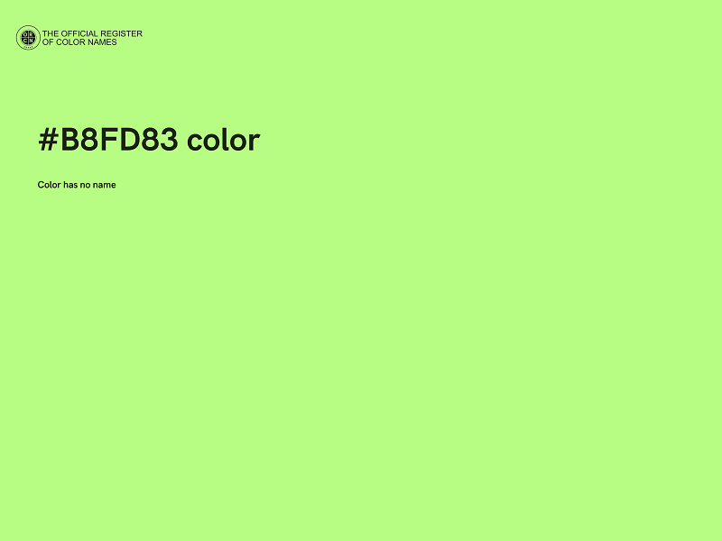 #B8FD83 color image