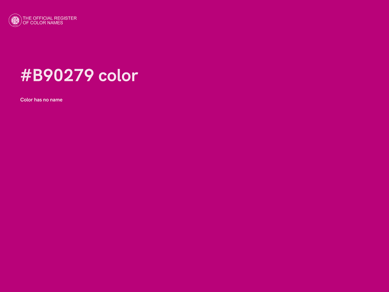 #B90279 color image