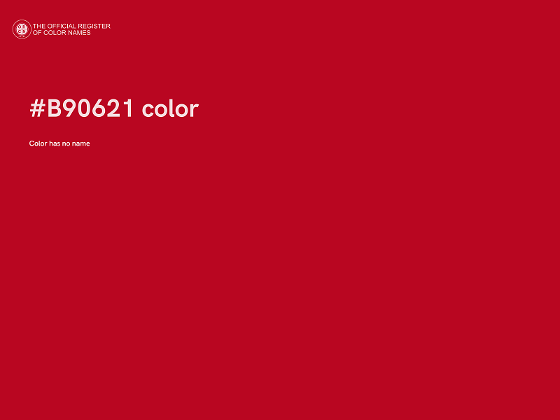 #B90621 color image