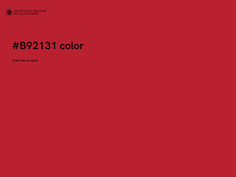 #B92131 color image