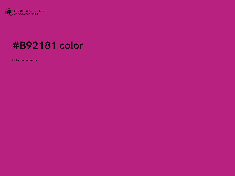 #B92181 color image