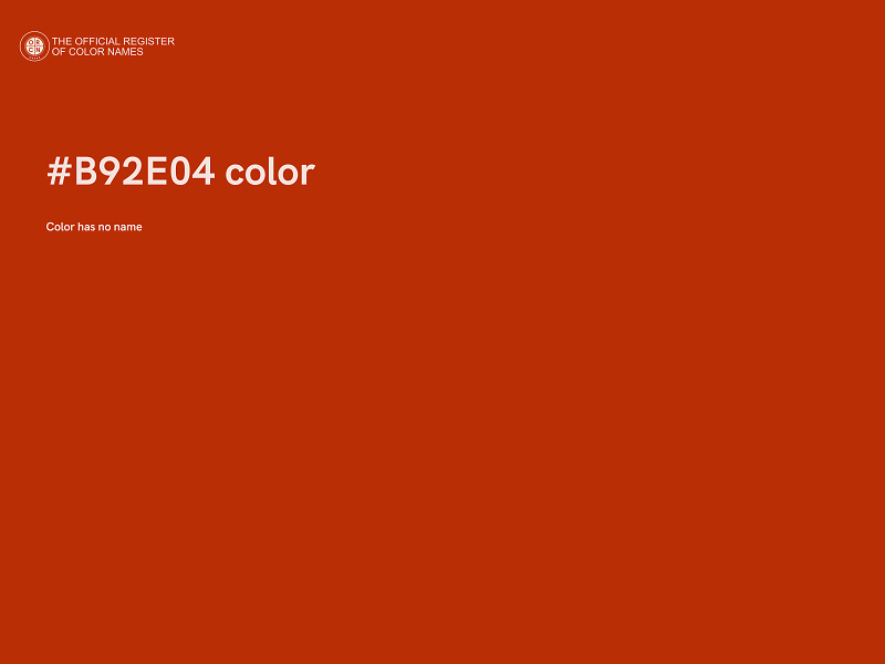 #B92E04 color image