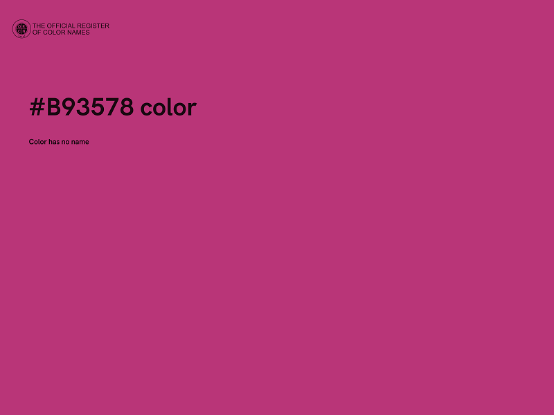 #B93578 color image