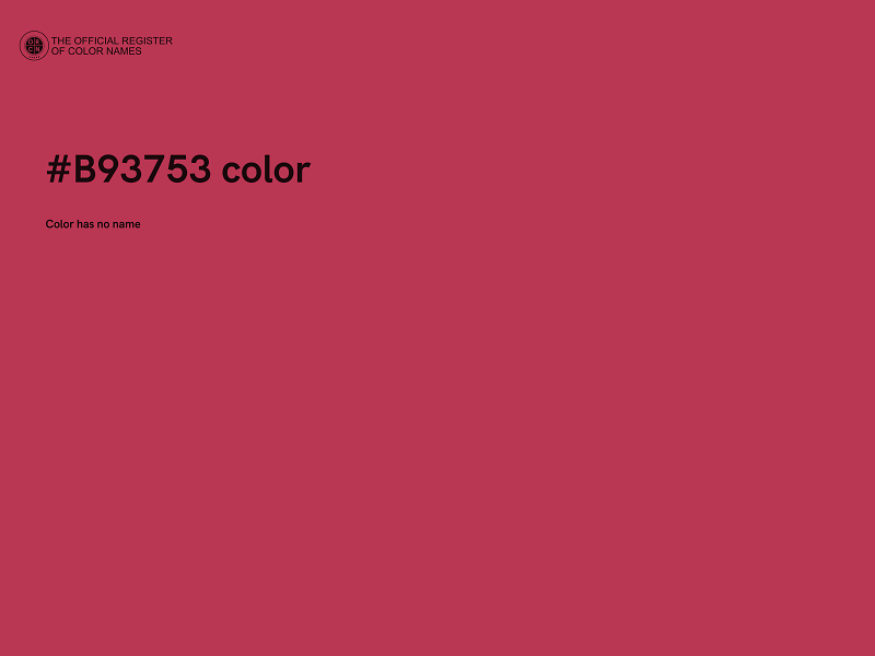 #B93753 color image