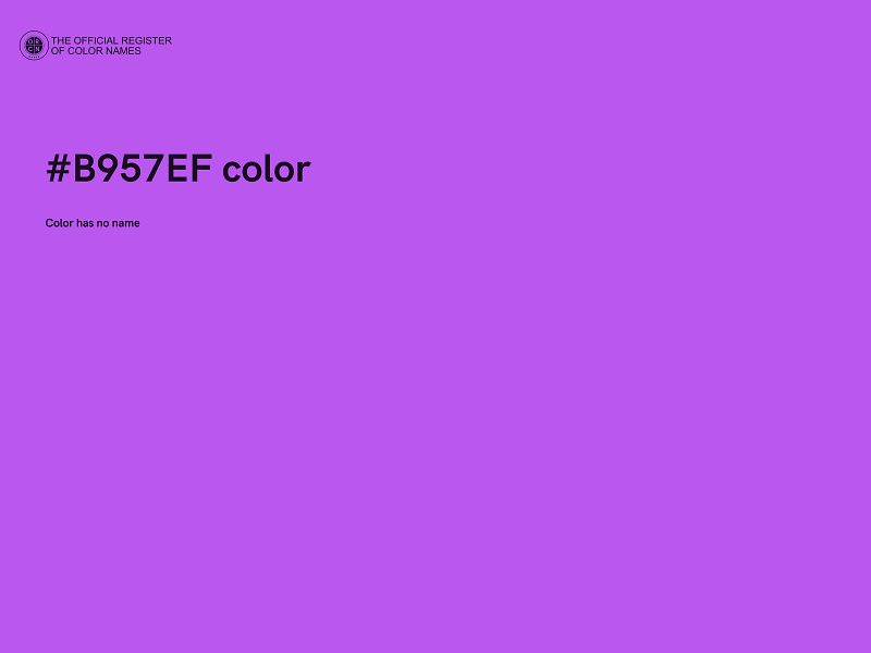 #B957EF color image