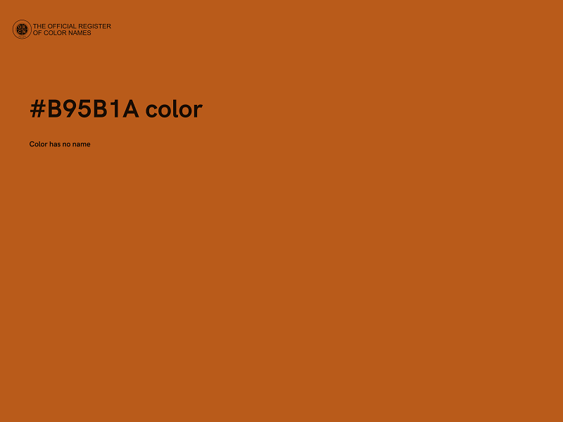 #B95B1A color image