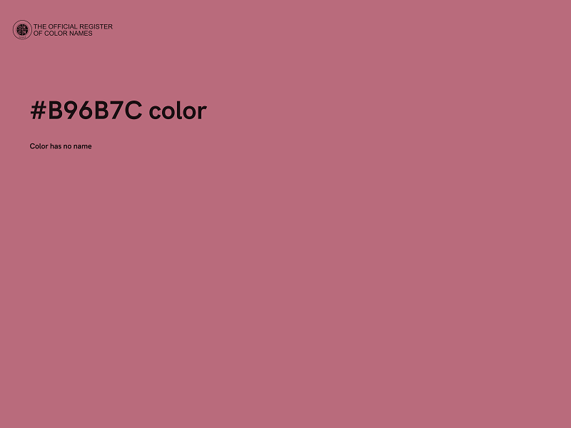 #B96B7C color image