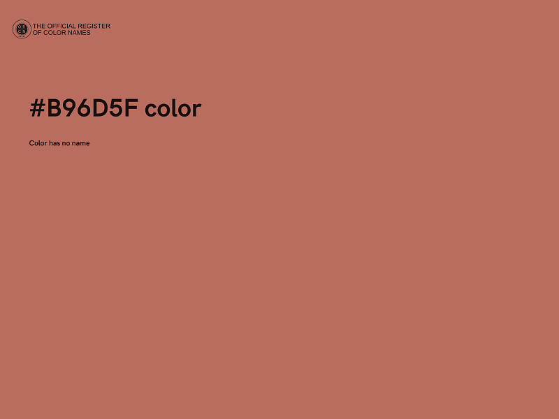 #B96D5F color image