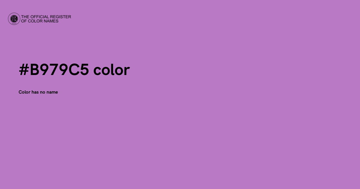 Color #B979C5 - The Official Register of Color Names