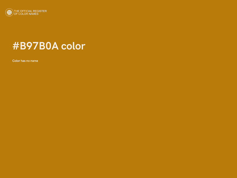 #B97B0A color image