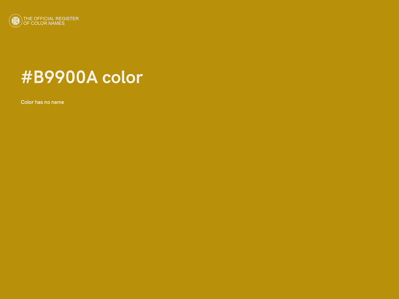 #B9900A color image