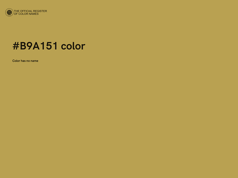 #B9A151 color image