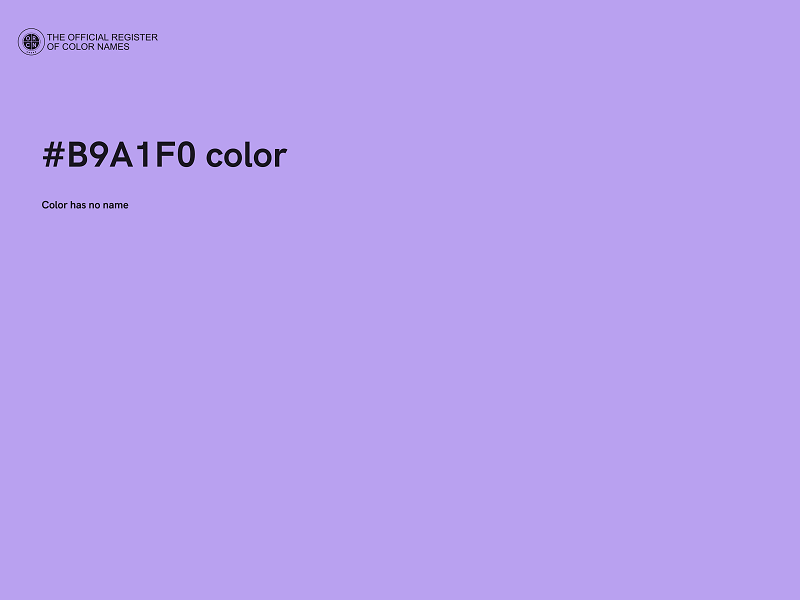 #B9A1F0 color image