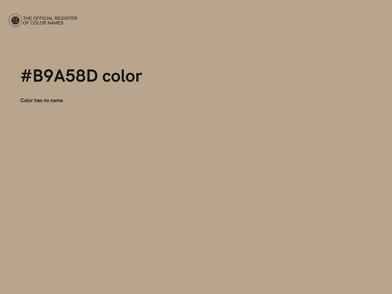 #B9A58D color image