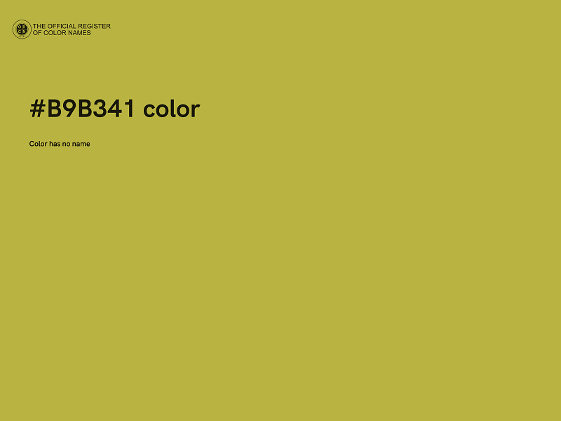 #B9B341 color image