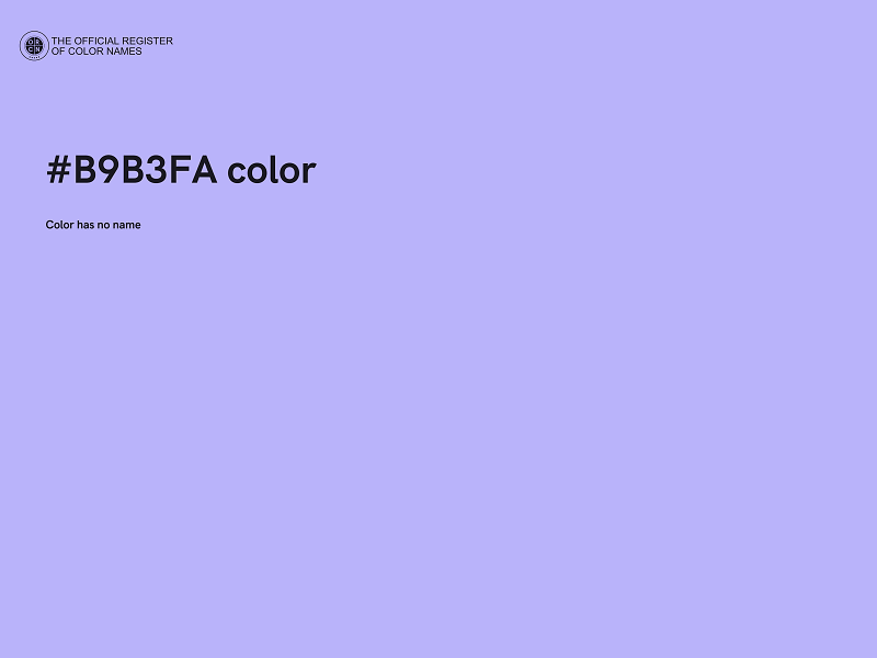 #B9B3FA color image