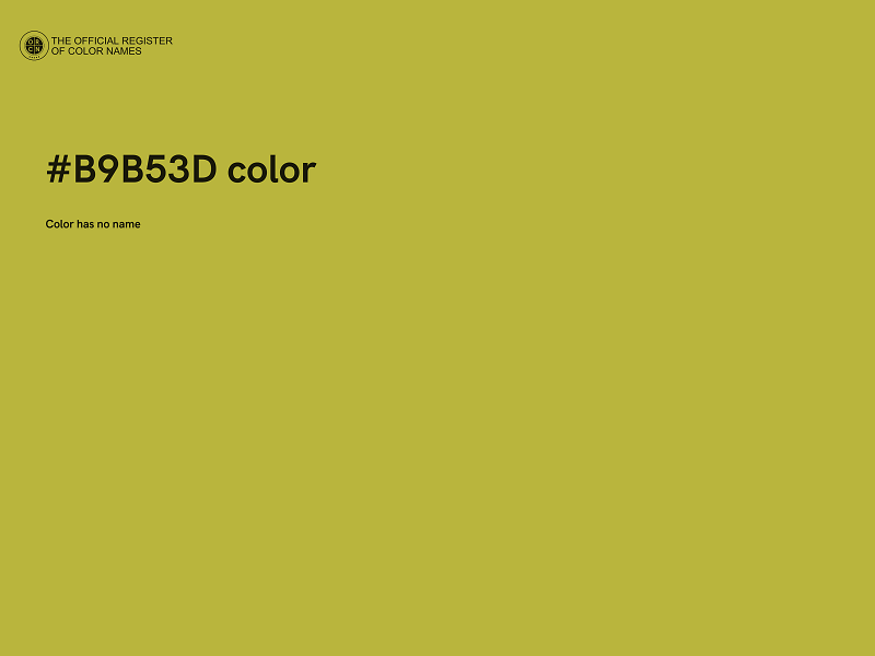 #B9B53D color image