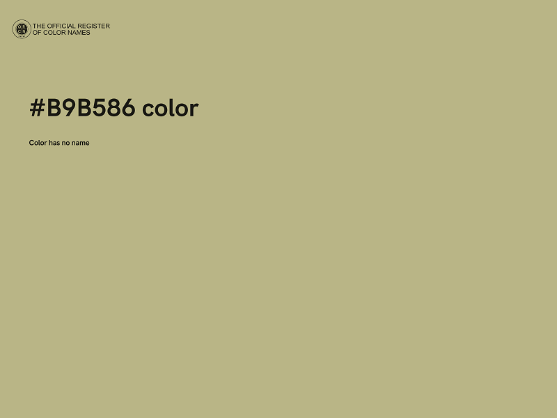 #B9B586 color image