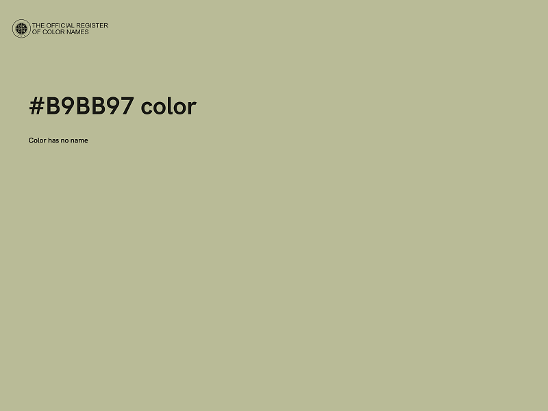 #B9BB97 color image