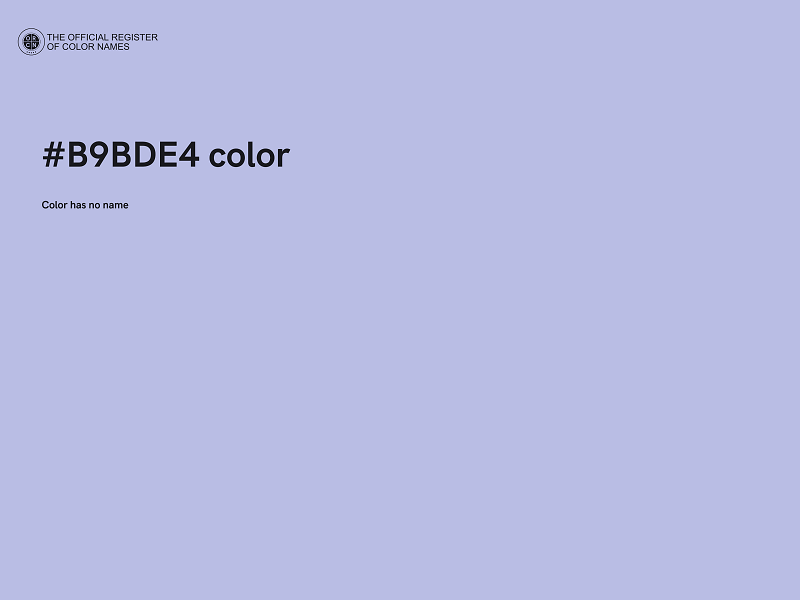 #B9BDE4 color image