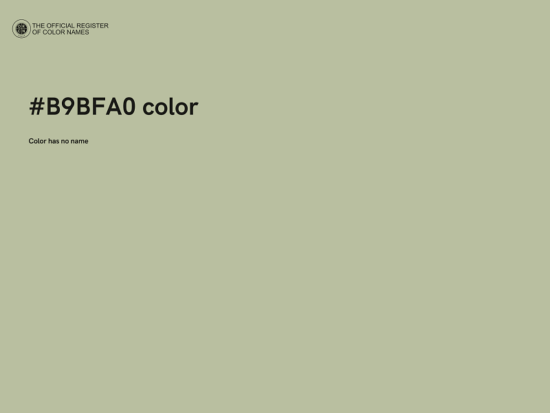 #B9BFA0 color image