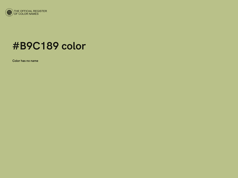 #B9C189 color image