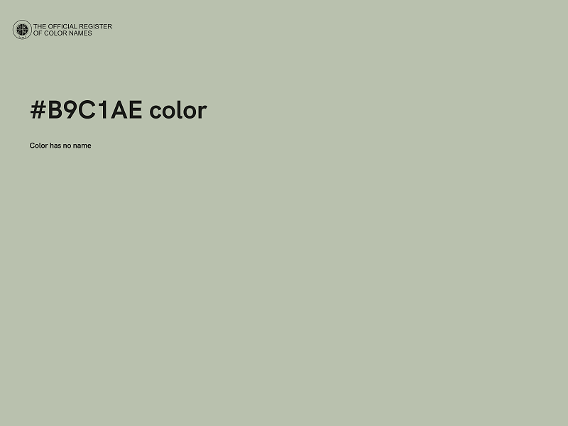 #B9C1AE color image