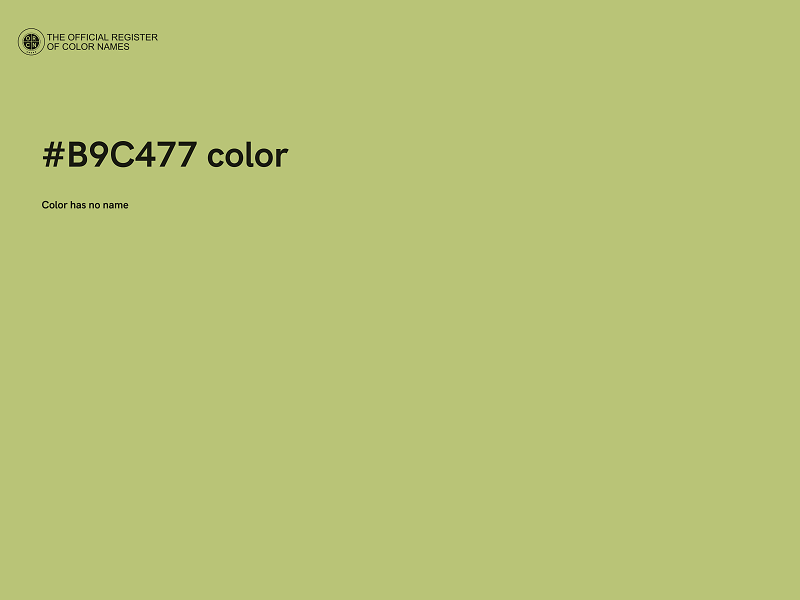 #B9C477 color image