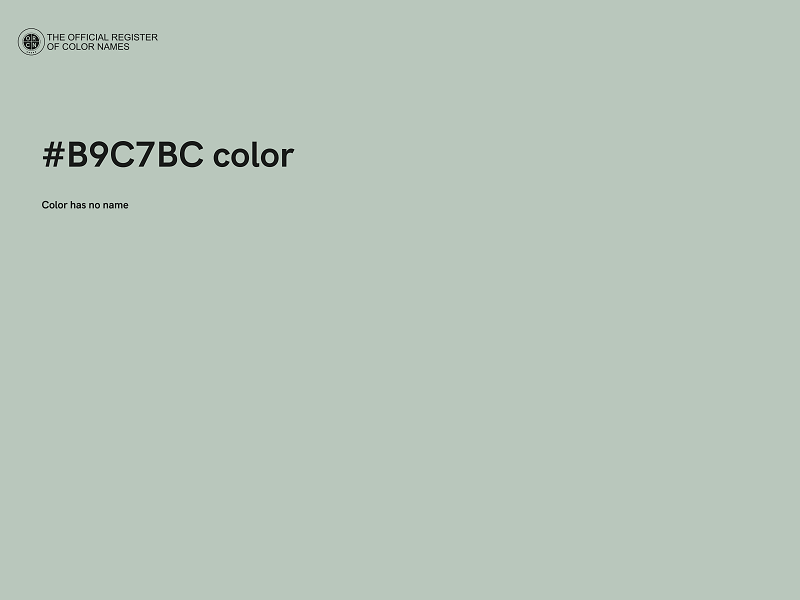 #B9C7BC color image