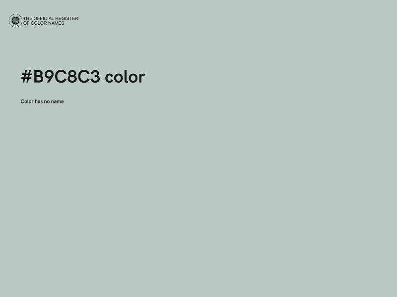 #B9C8C3 color image